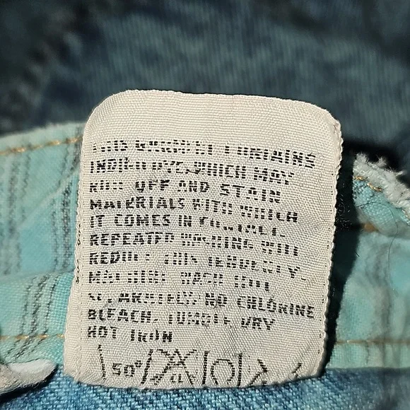 Vintage 80s Unionbay Chic Blue Acid Wash Jeans w/yoke& tapered leg Size 7x 29 - Picture 11 of 13